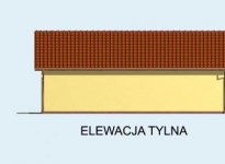 Elewacja projektu G71 garaż dwustanowiskowy z pomieszczeniem rekreacyjnym - 3