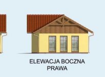 Elewacja projektu G71 garaż dwustanowiskowy z pomieszczeniem rekreacyjnym - 4