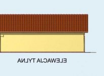 Elewacja projektu G71 garaż dwustanowiskowy z pomieszczeniem rekreacyjnym - 3 - wersja lustrzana