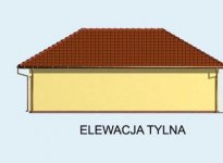 Elewacja projektu G72 garaż dwustanowiskowy z pomieszczeniami rekreacyjnymi i sauną - 3