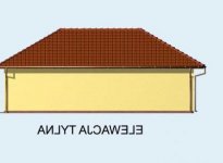 Elewacja projektu G72 garaż dwustanowiskowy z pomieszczeniami rekreacyjnymi i sauną - 3 - wersja lustrzana
