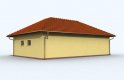 Projekt garażu G72 garaż dwustanowiskowy z pomieszczeniami rekreacyjnymi i sauną - wizualizacja 3