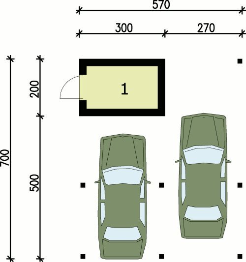 PRZYZIEMIE G67 wiata garażowa