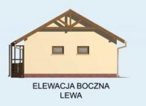 Elewacja projektu G68 garaż dwustanowiskowy - 2