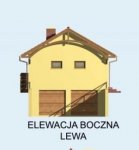 Elewacja projektu G69 garaż dwustanowiskowy podziemny - 3