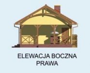 Elewacja projektu G69 garaż dwustanowiskowy podziemny - 4