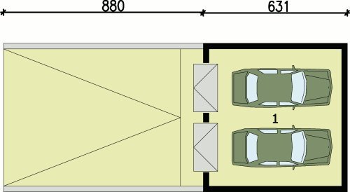 PODZIEMIE G69 garaż dwustanowiskowy podziemny