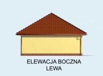 Elewacja projektu G62 garaż trzystanowiskowy - 2