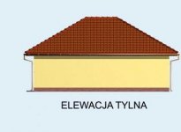 Elewacja projektu G62 garaż trzystanowiskowy - 3