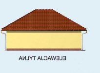Elewacja projektu G62 garaż trzystanowiskowy - 3 - wersja lustrzana