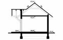 Projekt domu nowoczesnego G105 - Budynek gospodarczy - przekrój 1