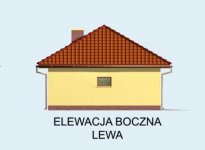 Elewacja projektu G59 garaż dwustanowiskowy z wiatą - 2