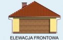 Projekt garażu G60 garaż dwustanowiskowy z pomieszczeniem gospodarczym - elewacja 1