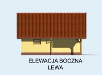 Elewacja projektu G58 garaż dwustanowiskowy - 2