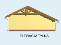 Elewacja projektu G58 garaż dwustanowiskowy - 3