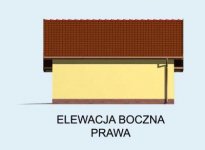 Elewacja projektu G58 garaż dwustanowiskowy - 4