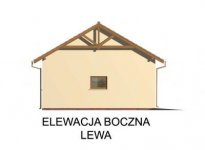 Elewacja projektu G50 garaż dwustanowiskowy z pomieszczeniami gospodarczymi - 2