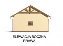 Elewacja projektu G50 garaż dwustanowiskowy z pomieszczeniami gospodarczymi - 4