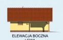 Projekt garażu G53 - elewacja 3