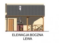 Elewacja projektu G45 budynek gospodarczy - 2