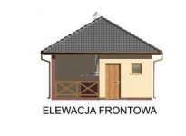 Elewacja projektu G46 budynek gospodarczy - 1