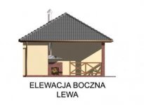 Elewacja projektu G46 budynek gospodarczy - 2