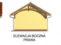 Elewacja projektu G48 wiata garażowa - 4