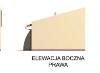 Elewacja projektu G40 garaż dwustanowiskowy z wiatą - 4