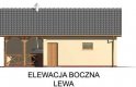 Projekt garażu G43 - elewacja 2