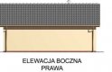 Projekt garażu G43 - elewacja 4