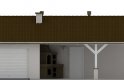 Projekt domu energooszczędnego G68 - Budynek garażowo - gospodarczy - elewacja 1