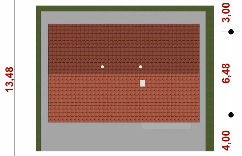 Projekt domu energooszczędnego G68 - Budynek garażowo - gospodarczy - Usytuowanie