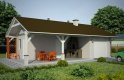 Projekt domu energooszczędnego G68 - Budynek garażowo - gospodarczy - wizualizacja 0