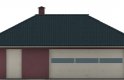 Projekt domu energooszczędnego G69 - Budynek garażowo - gospodarczy - elewacja 1
