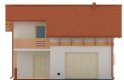 Projekt domu nowoczesnego G71 - Budynek garażowo - gospodarczy - elewacja 1