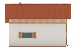 Elewacja projektu G71 - Budynek garażowo - gospodarczy - 4 - wersja lustrzana
