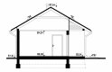 Projekt domu energooszczędnego G73 - Budynek garażowo - gospodarczy - przekrój 1