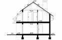 Projekt domu nowoczesnego G75 - Budynek garażowo - gospodarczy - przekrój 1