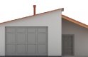 Projekt domu energooszczędnego G79 - Budynek garażowo - gospodarczy - elewacja 1