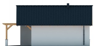 Elewacja projektu G80 - Budynek garażowy - 2 - wersja lustrzana