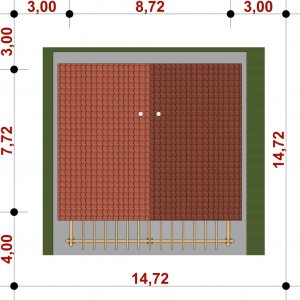 Usytuowanie budynku G80 - Budynek garażowy