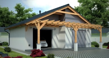 Projekt domu G80 - Budynek garażowy