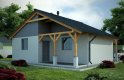 Projekt domu energooszczędnego G80 - Budynek garażowy - wizualizacja 1