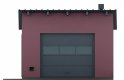 Projekt domu energooszczędnego G81 - Budynek garażowy - elewacja 1