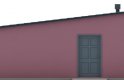 Projekt domu energooszczędnego G81 - Budynek garażowy - elewacja 2