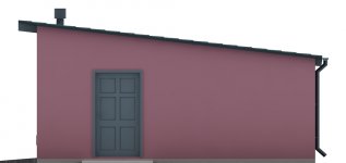 Elewacja projektu G81 - Budynek garażowy - 2 - wersja lustrzana