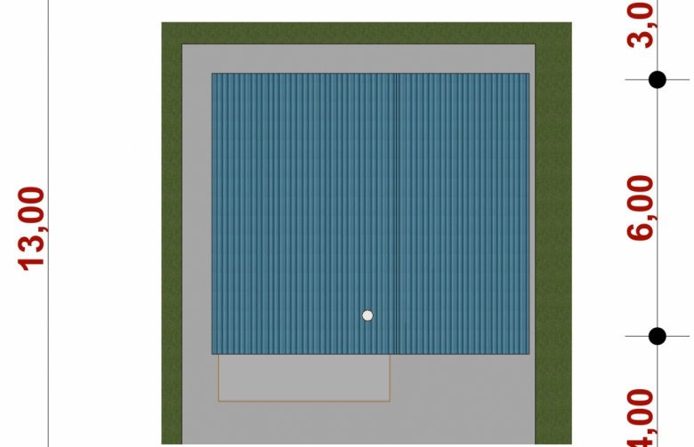 Projekt domu energooszczędnego G82 - Budynek garażowy z wiatą - Usytuowanie