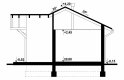 Projekt domu energooszczędnego G83 - Budynek garażowo - gospodarczy - przekrój 1
