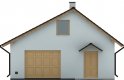 Projekt domu energooszczędnego G84 - Budynek garażowo - gospodarczy - elewacja 1