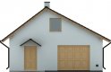 Projekt domu energooszczędnego G84 - Budynek garażowo - gospodarczy - elewacja 1